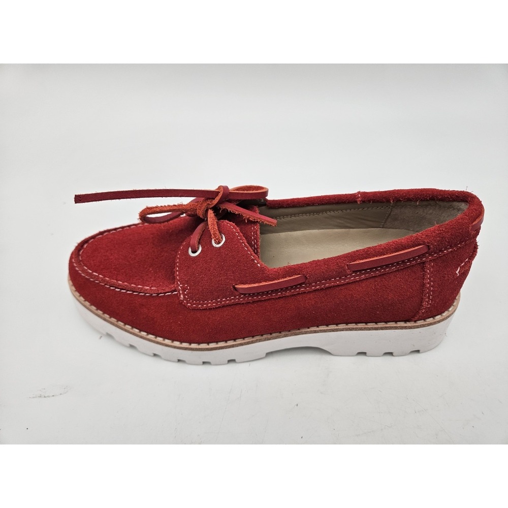 Donald Pliner Harlie02 Suede Lug Bottom Boat Shoe Women's 7 M - Picture 10 of 12